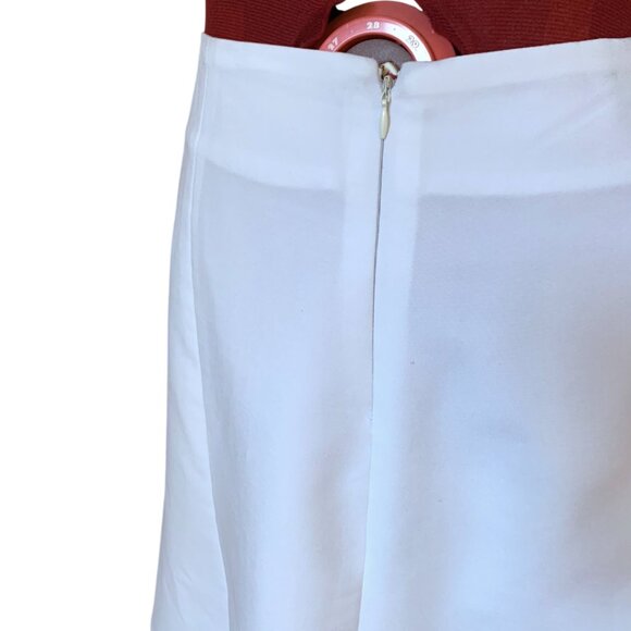 BEECHERS BROOK - Classic Vintage-Inspired White A-Line Midi Skirt - Size 12 - Picture 5 of 14